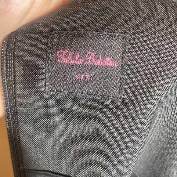 Talula babaton dress sleeveless black knee length wool blend knit - Picture 6 of 7